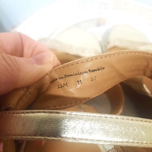 Women's Jack Rogers Platinum Wedge Sandals Size 11M msrp $122 - Picture 11 of 12